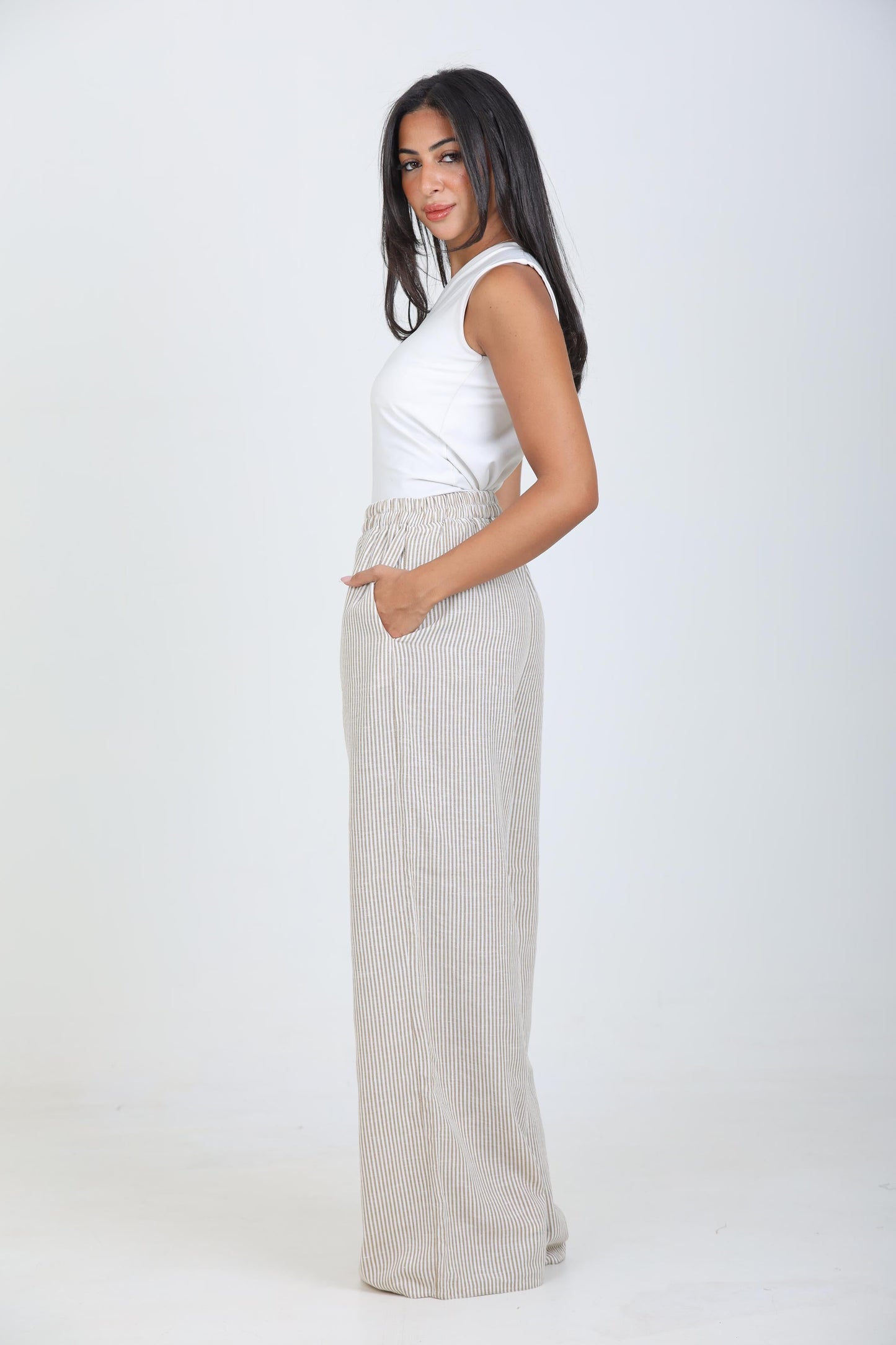 Stripe Motion Pants