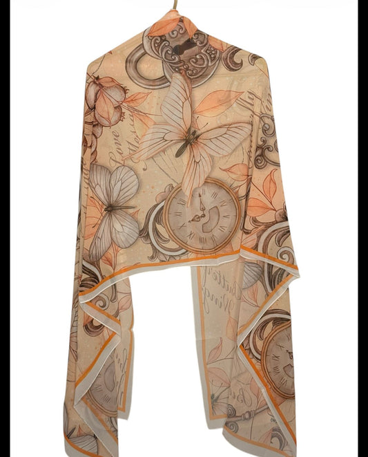 Printed Modal Scarf-Chiffon
