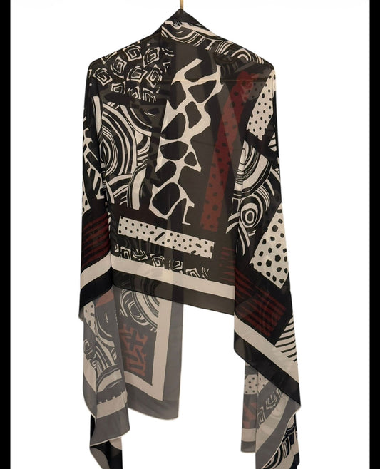 Printed Modal Scarf-Chiffon