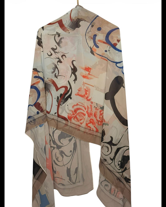 Printed Modal Scarf-Chiffon