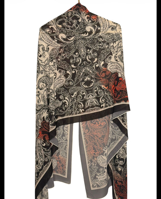 Printed Modal Scarf-Chiffon