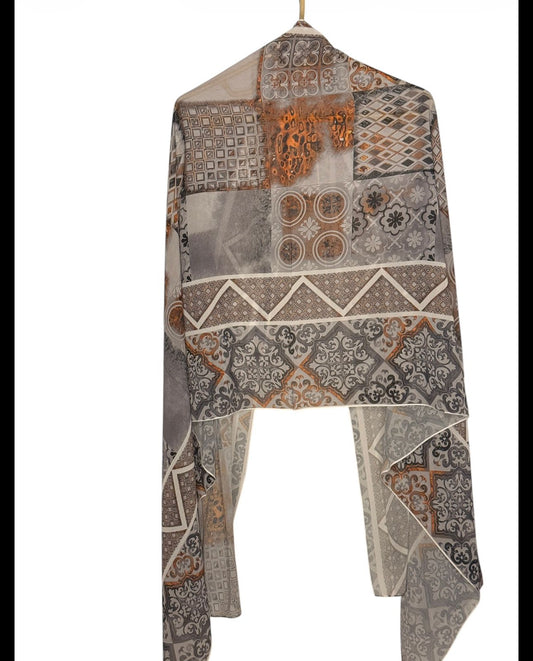 Printed Modal Scarf-Chiffon