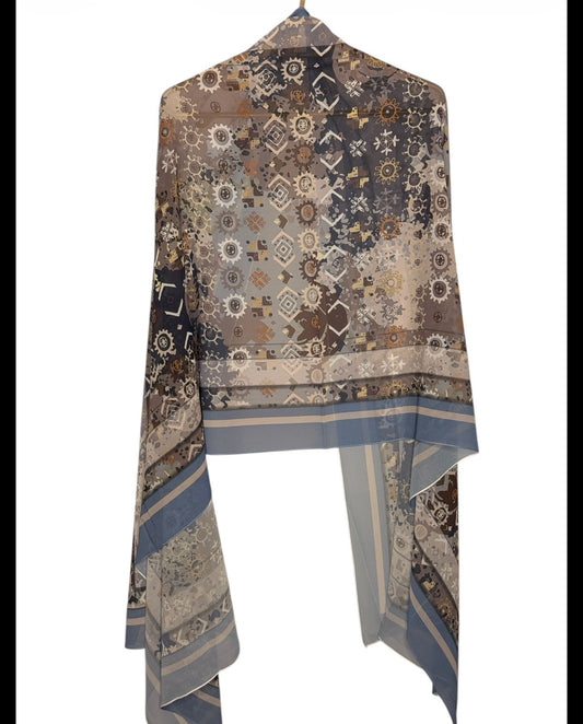 Printed Modal Scarf-Chiffon
