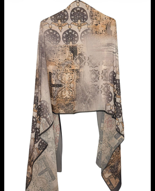 Printed Modal Scarf-Chiffon