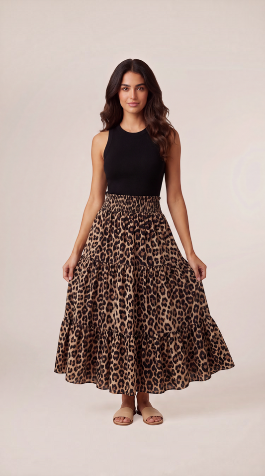 Printed Maxi Skirt